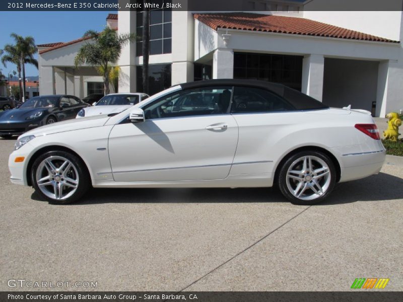 Arctic White / Black 2012 Mercedes-Benz E 350 Cabriolet