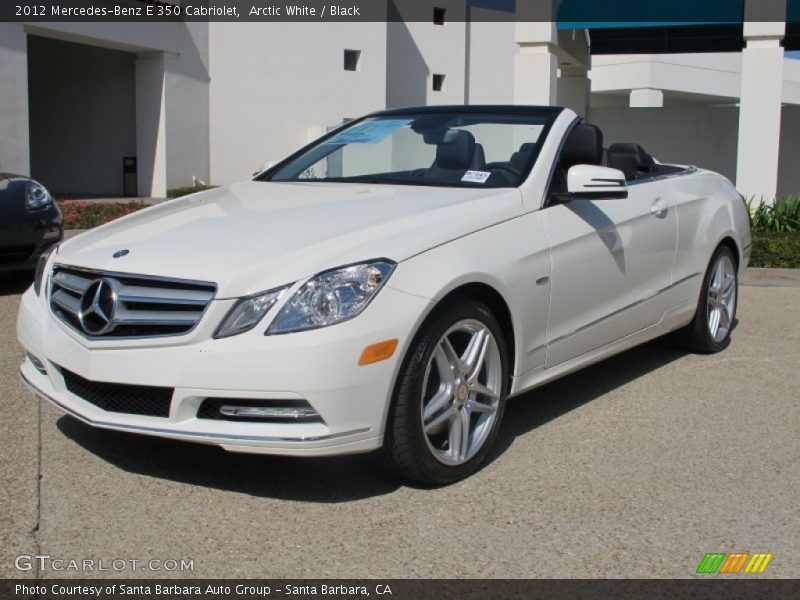 Arctic White / Black 2012 Mercedes-Benz E 350 Cabriolet