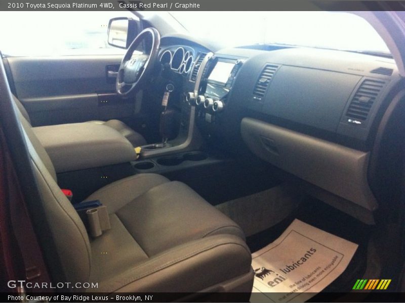 Cassis Red Pearl / Graphite 2010 Toyota Sequoia Platinum 4WD