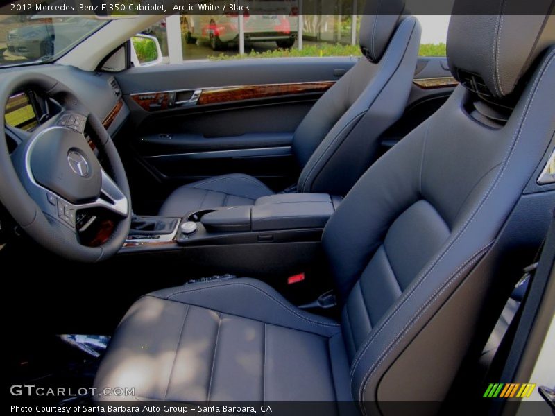 Arctic White / Black 2012 Mercedes-Benz E 350 Cabriolet
