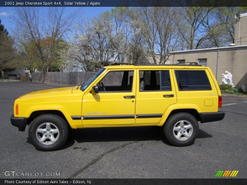 Solar Yellow / Agate 2001 Jeep Cherokee Sport 4x4