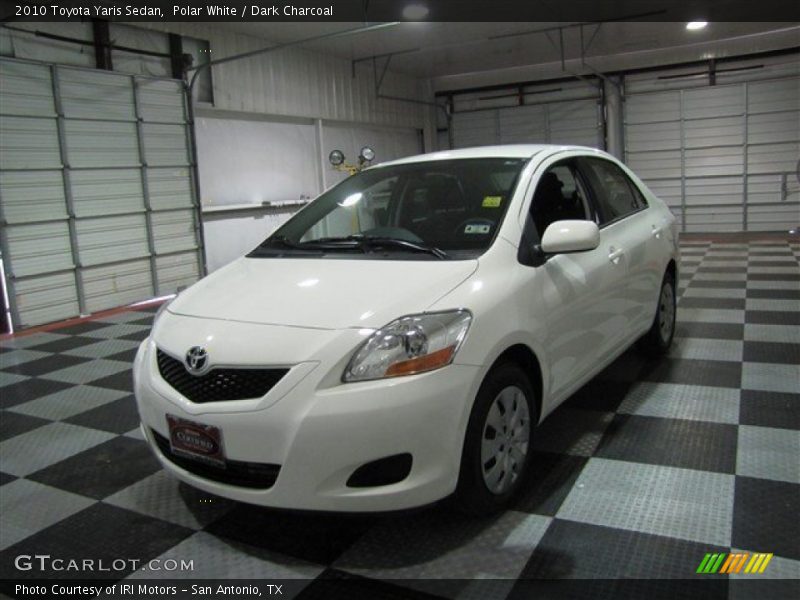 Polar White / Dark Charcoal 2010 Toyota Yaris Sedan