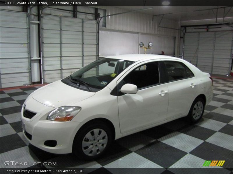Polar White / Dark Charcoal 2010 Toyota Yaris Sedan