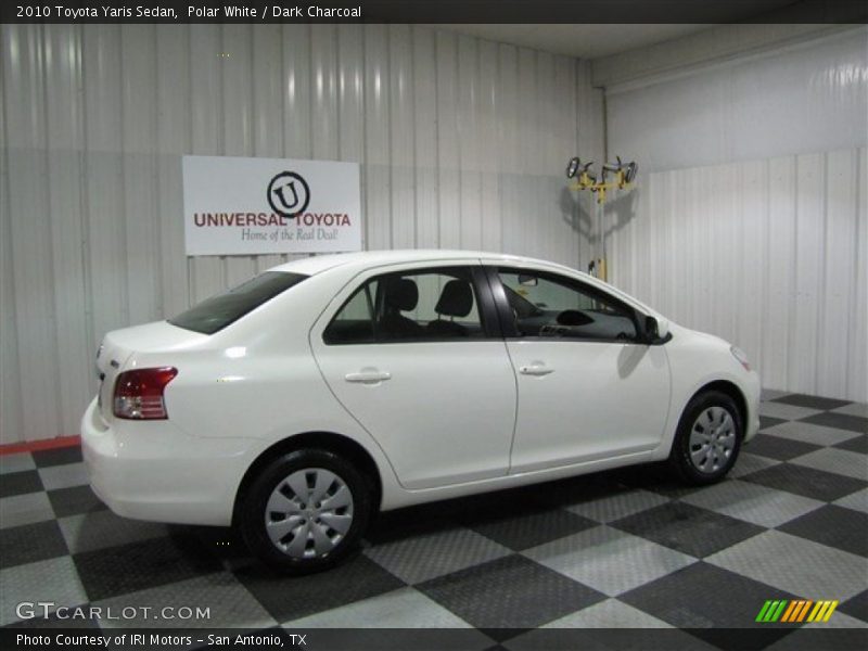 Polar White / Dark Charcoal 2010 Toyota Yaris Sedan