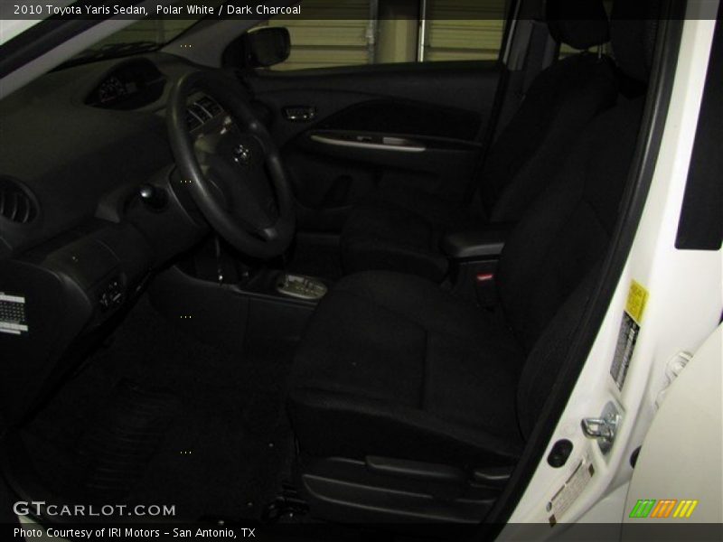 Polar White / Dark Charcoal 2010 Toyota Yaris Sedan