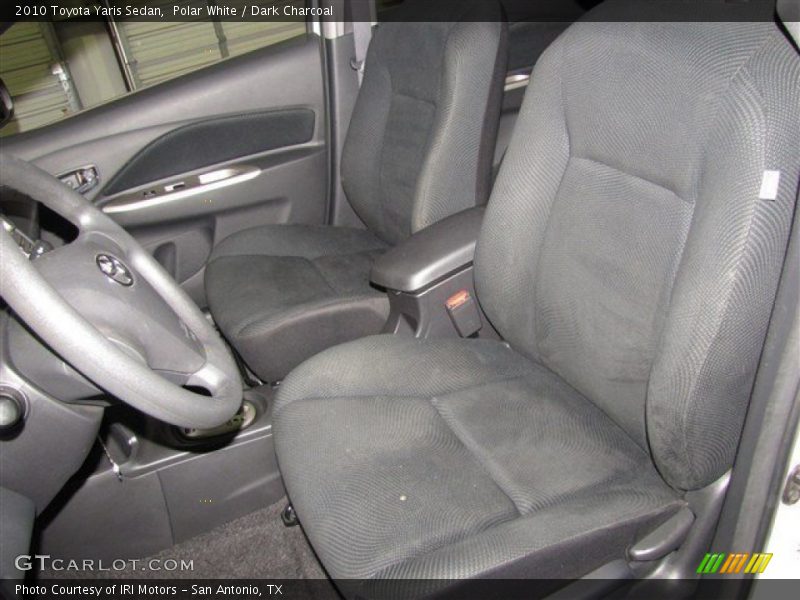 Polar White / Dark Charcoal 2010 Toyota Yaris Sedan
