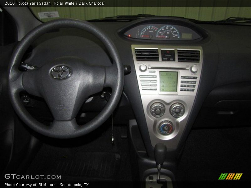 Polar White / Dark Charcoal 2010 Toyota Yaris Sedan