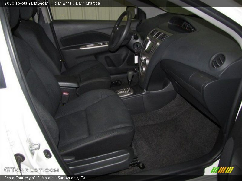 Polar White / Dark Charcoal 2010 Toyota Yaris Sedan