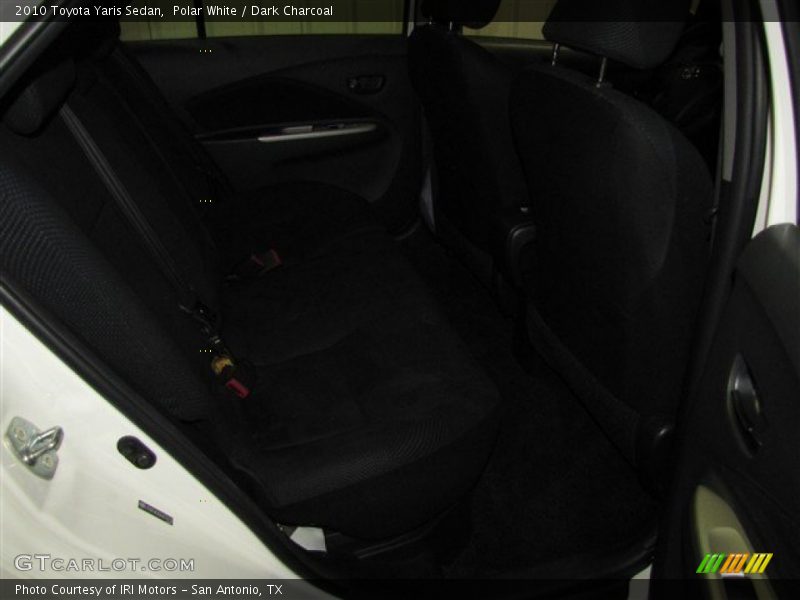 Polar White / Dark Charcoal 2010 Toyota Yaris Sedan