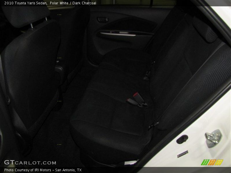 Polar White / Dark Charcoal 2010 Toyota Yaris Sedan