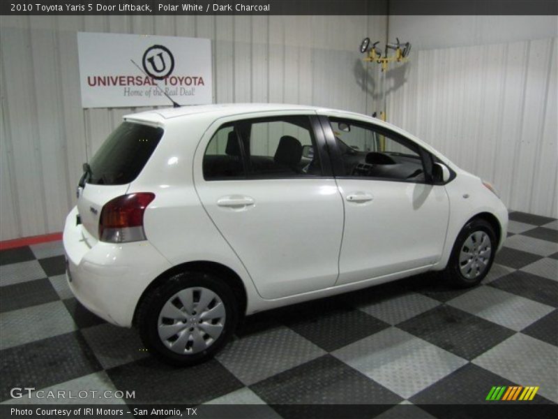Polar White / Dark Charcoal 2010 Toyota Yaris 5 Door Liftback