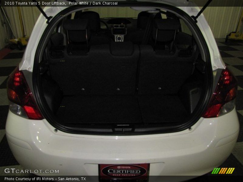 Polar White / Dark Charcoal 2010 Toyota Yaris 5 Door Liftback