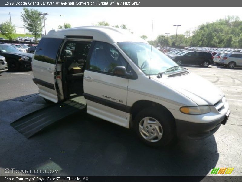 Bright White / Mist Gray 1999 Dodge Grand Caravan Wheelchair Conversion