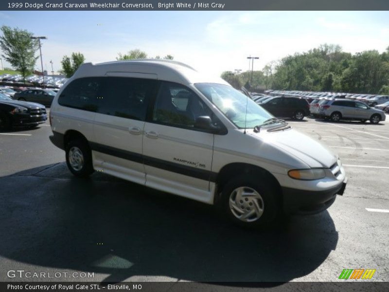 Bright White / Mist Gray 1999 Dodge Grand Caravan Wheelchair Conversion