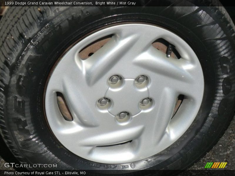 Bright White / Mist Gray 1999 Dodge Grand Caravan Wheelchair Conversion