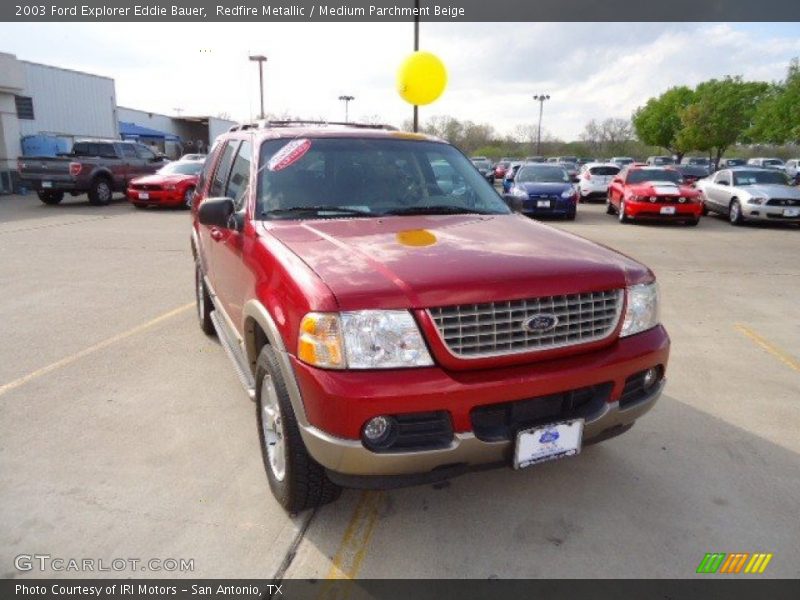 Redfire Metallic / Medium Parchment Beige 2003 Ford Explorer Eddie Bauer