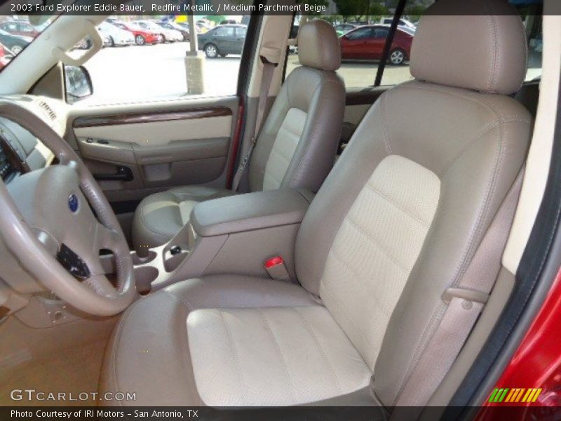 Redfire Metallic / Medium Parchment Beige 2003 Ford Explorer Eddie Bauer
