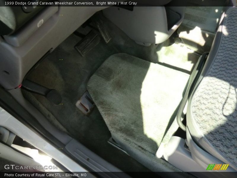 Bright White / Mist Gray 1999 Dodge Grand Caravan Wheelchair Conversion