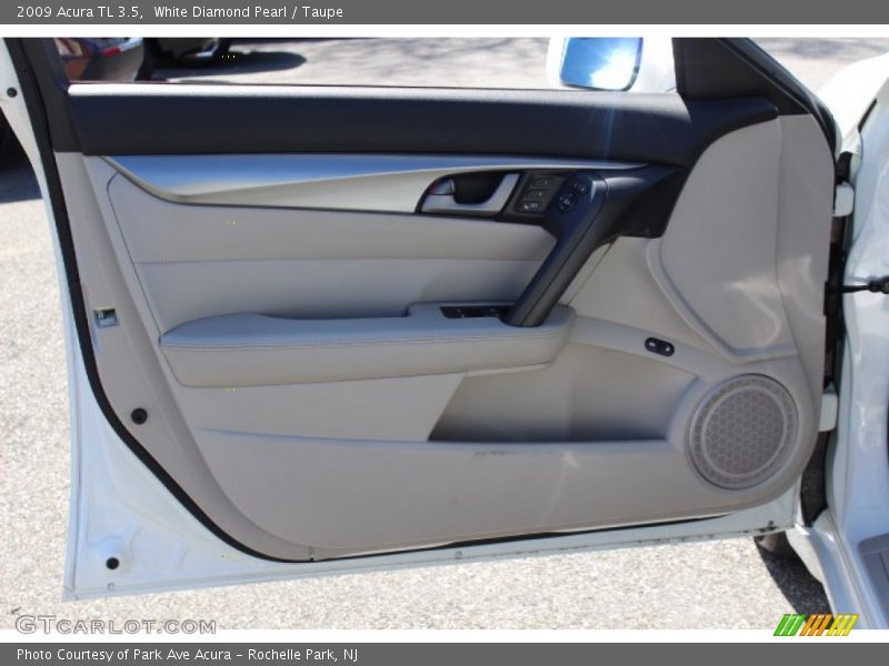 White Diamond Pearl / Taupe 2009 Acura TL 3.5