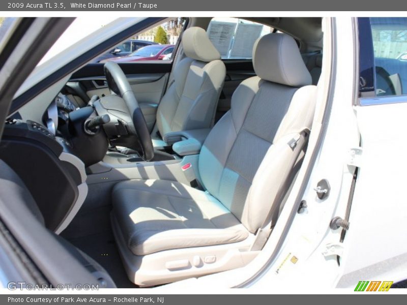 White Diamond Pearl / Taupe 2009 Acura TL 3.5