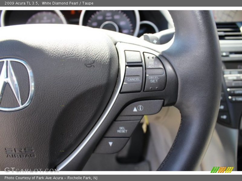 White Diamond Pearl / Taupe 2009 Acura TL 3.5