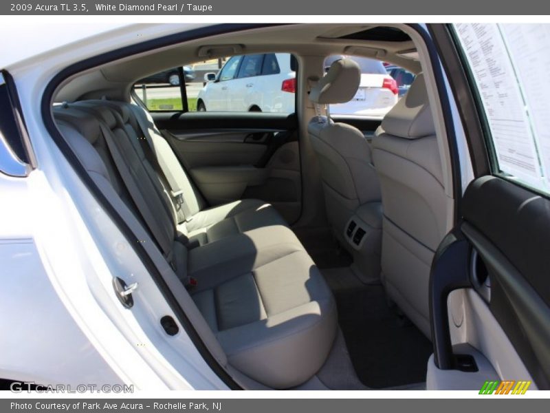 White Diamond Pearl / Taupe 2009 Acura TL 3.5