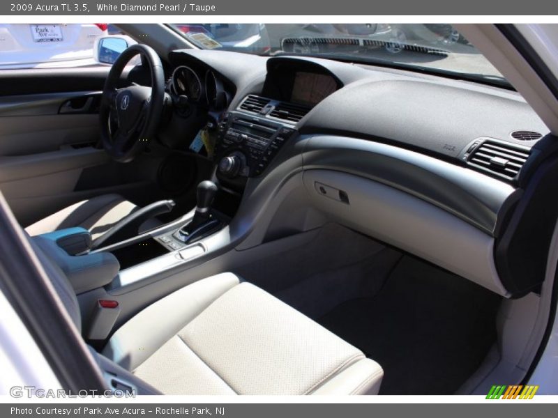 White Diamond Pearl / Taupe 2009 Acura TL 3.5