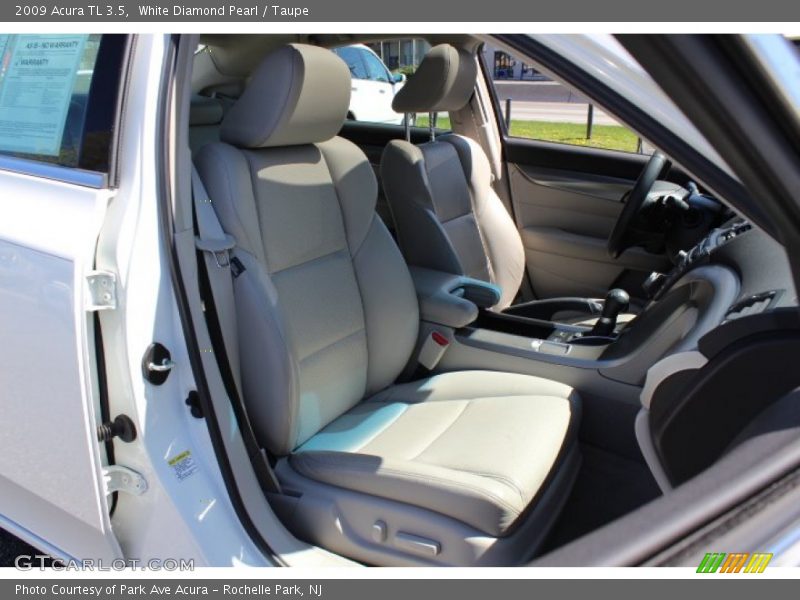 White Diamond Pearl / Taupe 2009 Acura TL 3.5