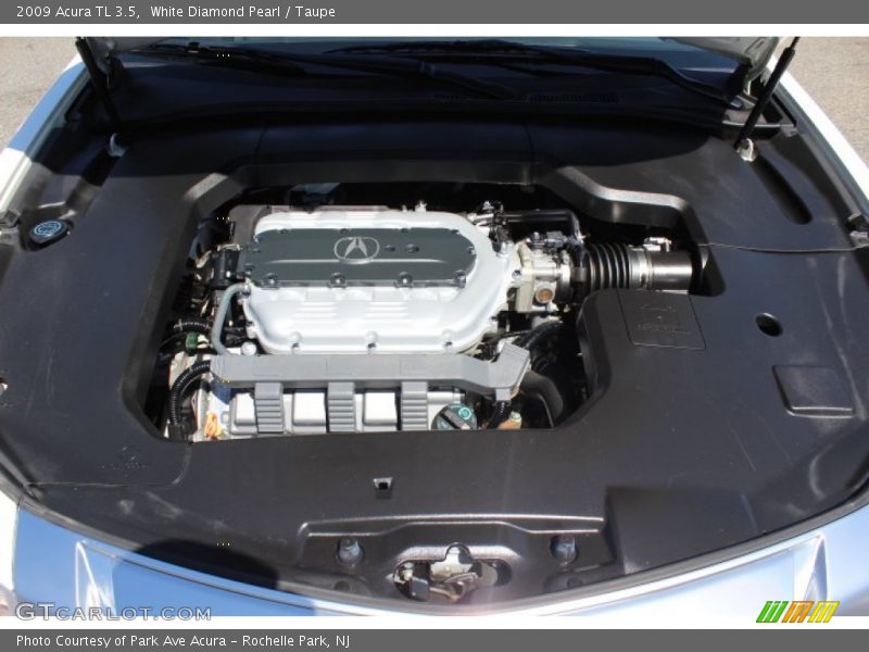 White Diamond Pearl / Taupe 2009 Acura TL 3.5