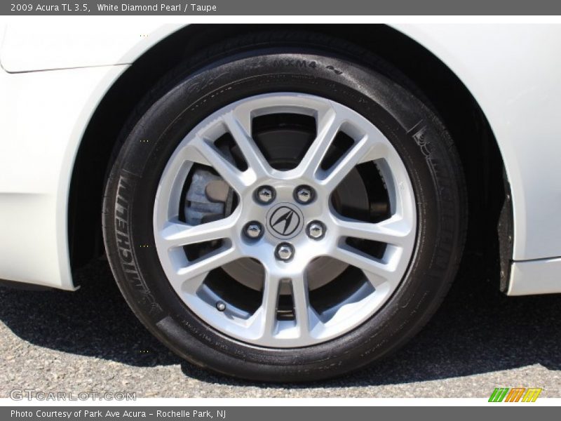 White Diamond Pearl / Taupe 2009 Acura TL 3.5