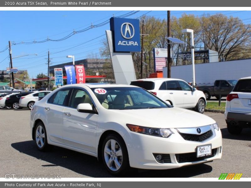 Premium White Pearl / Parchment 2010 Acura TSX Sedan