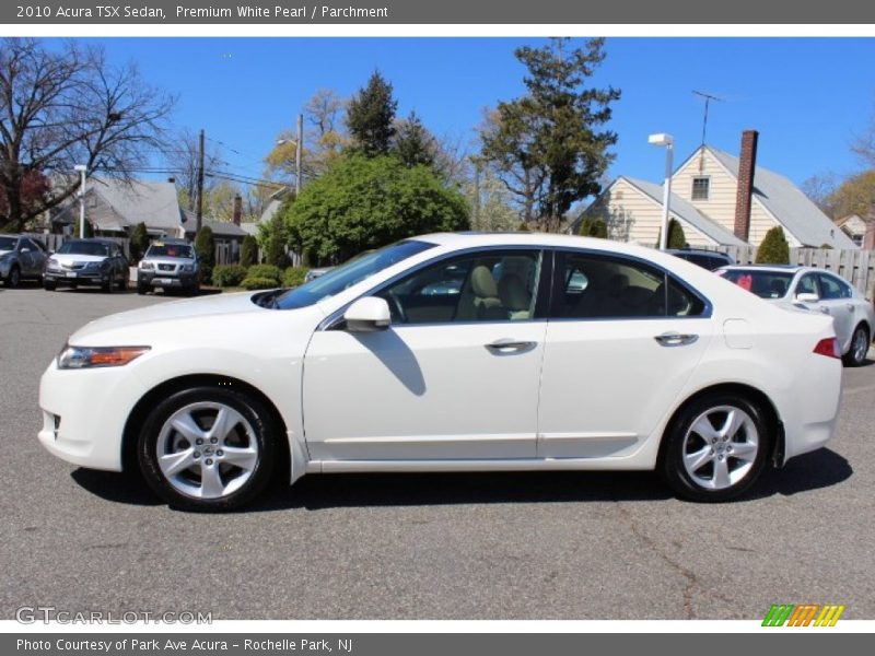 Premium White Pearl / Parchment 2010 Acura TSX Sedan