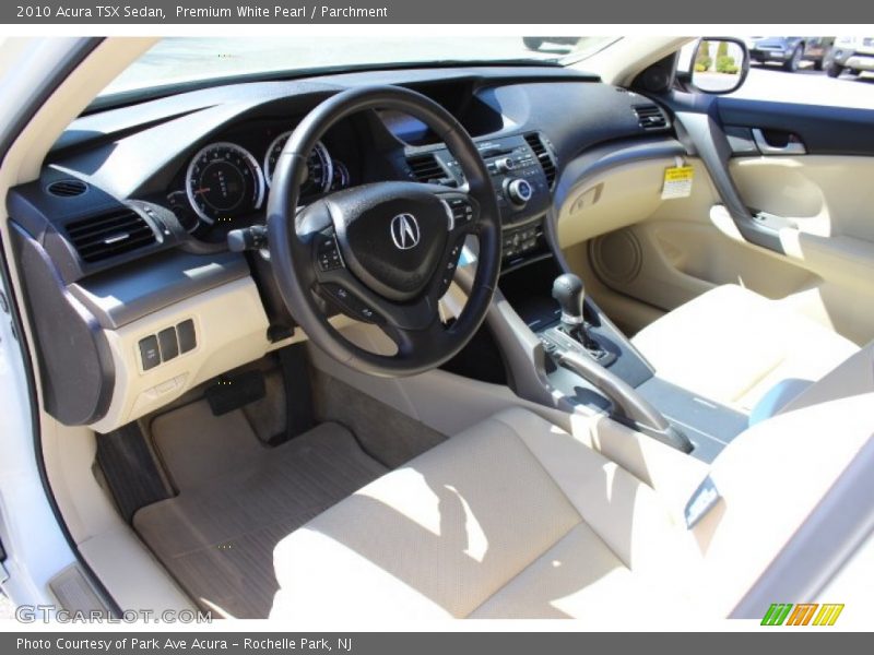 Premium White Pearl / Parchment 2010 Acura TSX Sedan