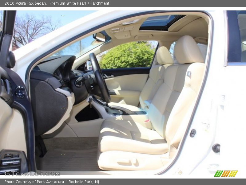Premium White Pearl / Parchment 2010 Acura TSX Sedan