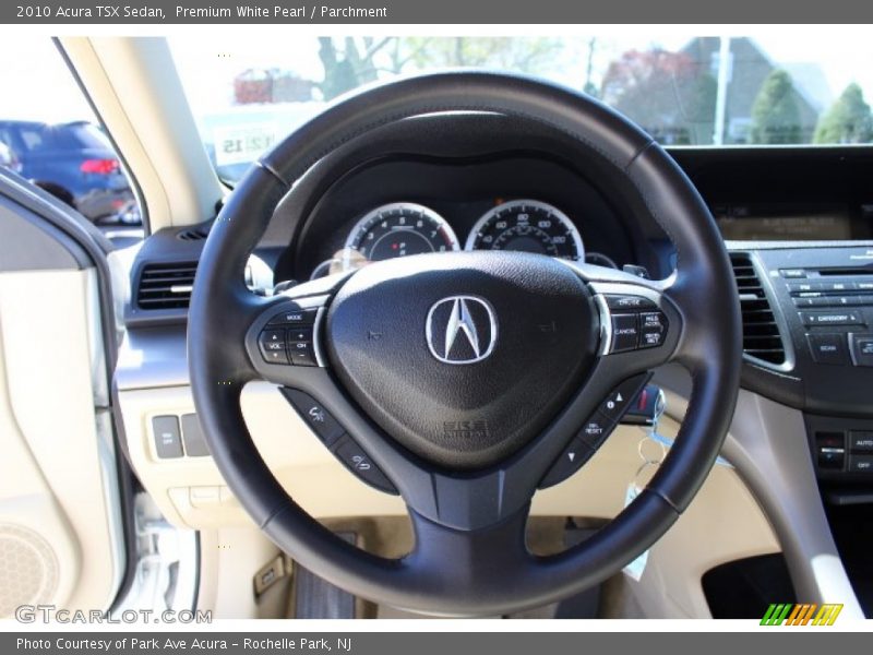 Premium White Pearl / Parchment 2010 Acura TSX Sedan