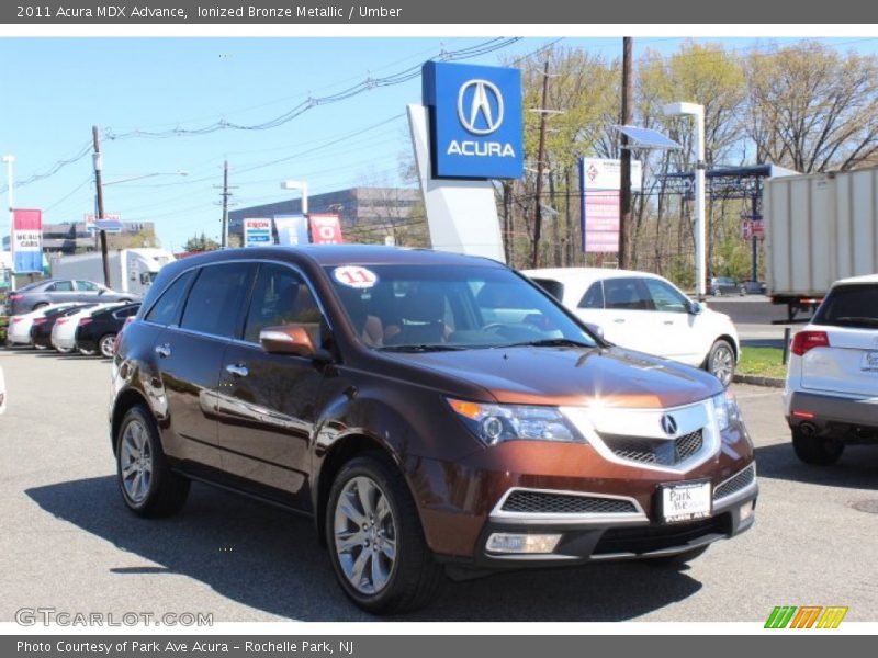 Ionized Bronze Metallic / Umber 2011 Acura MDX Advance