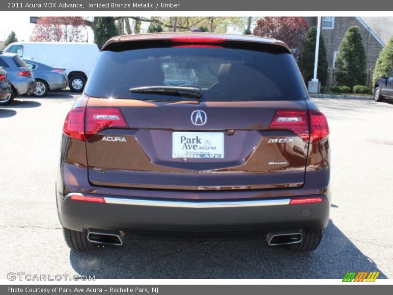 Ionized Bronze Metallic / Umber 2011 Acura MDX Advance