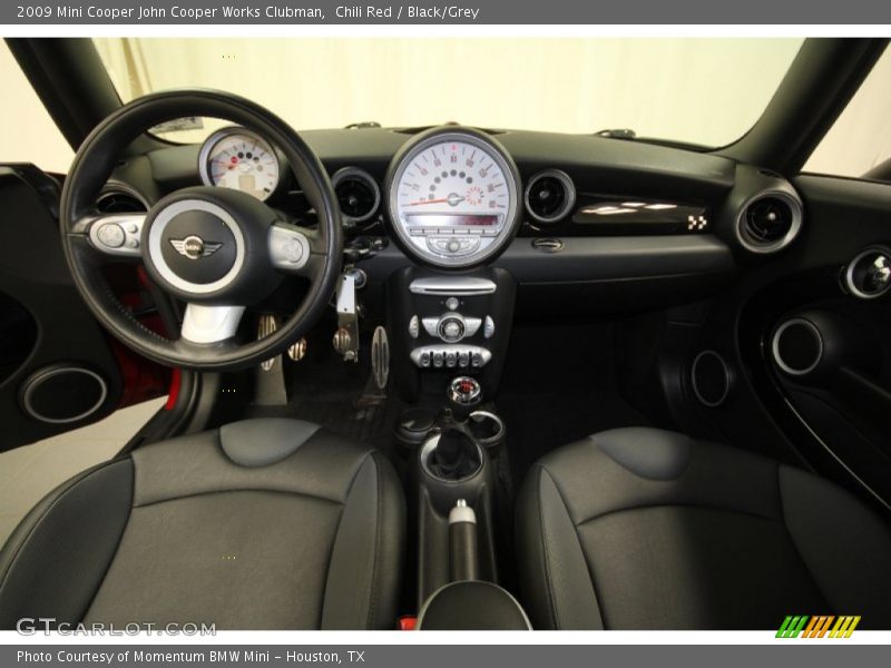 Chili Red / Black/Grey 2009 Mini Cooper John Cooper Works Clubman