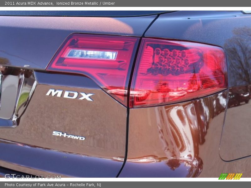 Ionized Bronze Metallic / Umber 2011 Acura MDX Advance