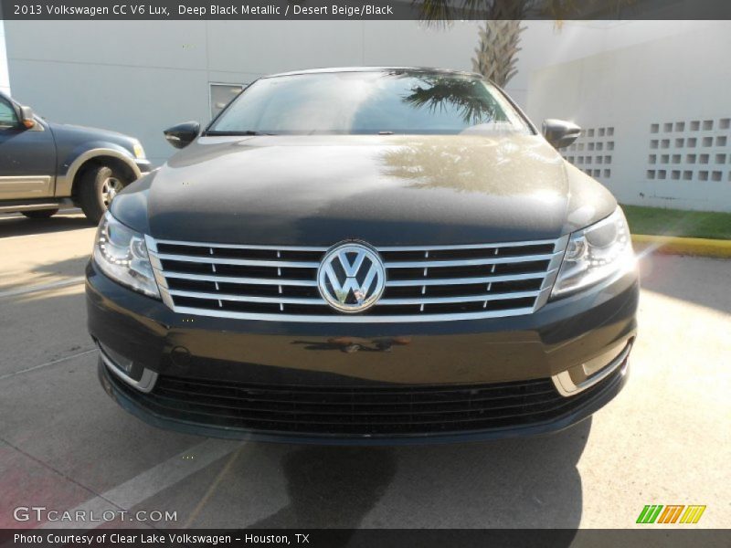 Deep Black Metallic / Desert Beige/Black 2013 Volkswagen CC V6 Lux