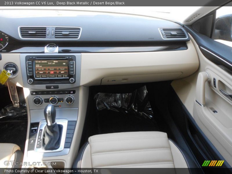 Deep Black Metallic / Desert Beige/Black 2013 Volkswagen CC V6 Lux