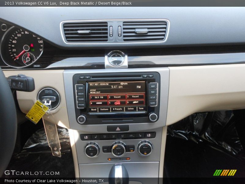 Deep Black Metallic / Desert Beige/Black 2013 Volkswagen CC V6 Lux