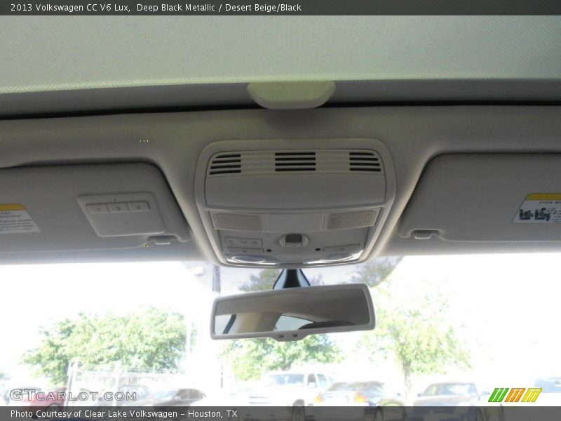 Deep Black Metallic / Desert Beige/Black 2013 Volkswagen CC V6 Lux