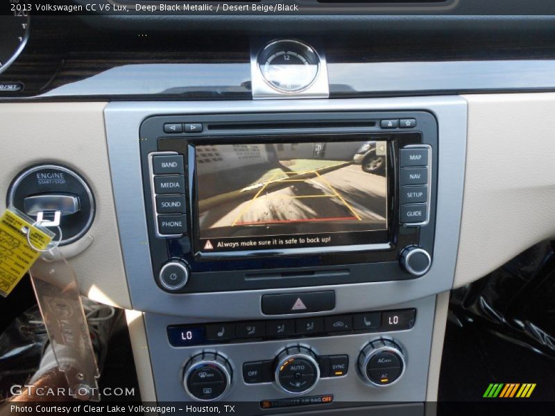Deep Black Metallic / Desert Beige/Black 2013 Volkswagen CC V6 Lux