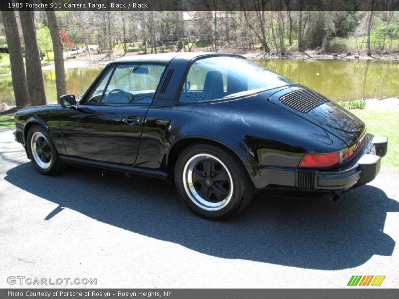 Black / Black 1985 Porsche 911 Carrera Targa