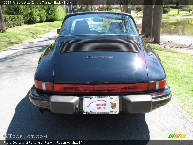 Black / Black 1985 Porsche 911 Carrera Targa