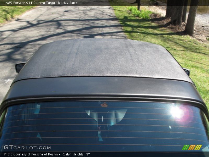 Black / Black 1985 Porsche 911 Carrera Targa