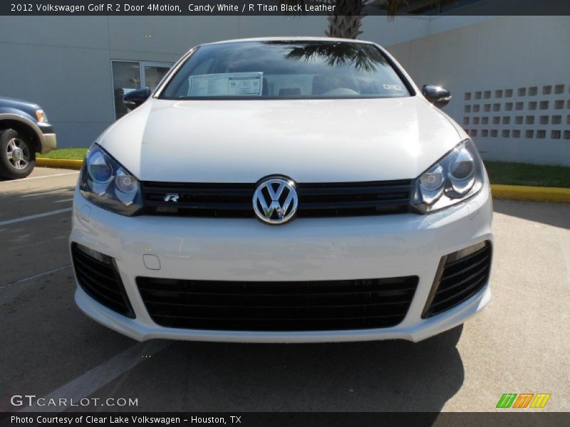 Candy White / R Titan Black Leather 2012 Volkswagen Golf R 2 Door 4Motion