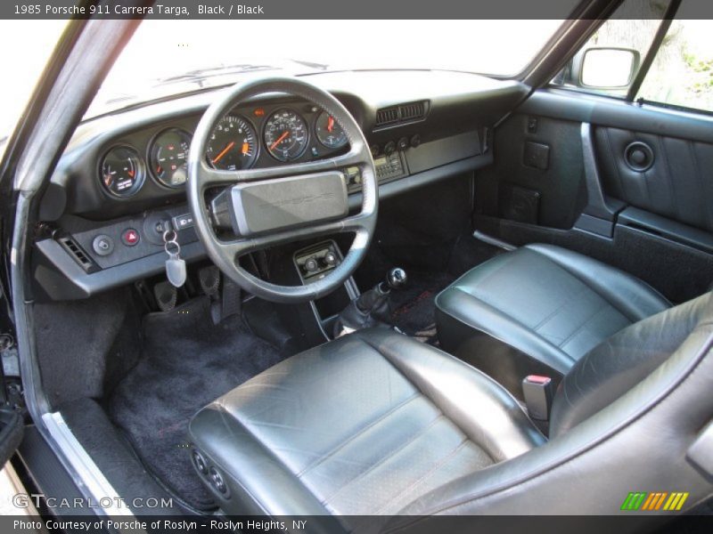  1985 911 Carrera Targa Black Interior