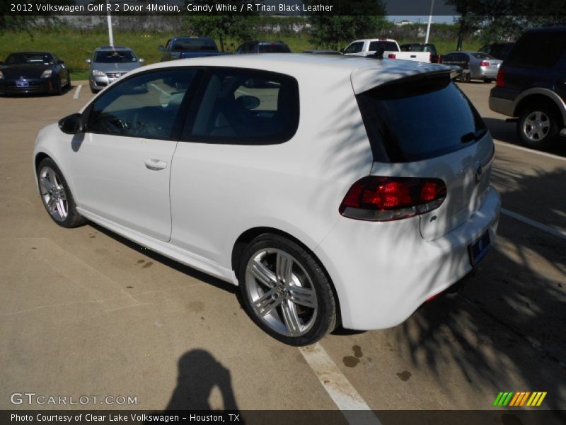 Candy White / R Titan Black Leather 2012 Volkswagen Golf R 2 Door 4Motion